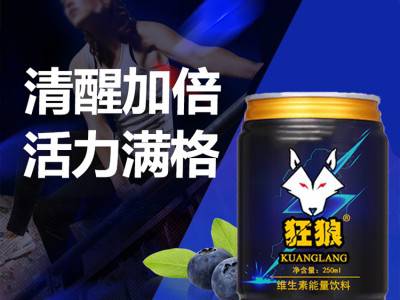 厂家供应 狂狼维生素饮料 能量饮料贴牌定制厂家 易拉罐饮料代加工图3