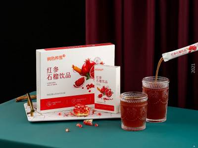 红参石榴汁饮品 条形袋装饮品 雨生红球藻石榴汁饮品贴牌代加工图2
