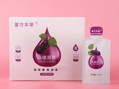 桑葚原浆代加工 自立袋饮品代加工厂家 山东完美贴牌代加工定制图2