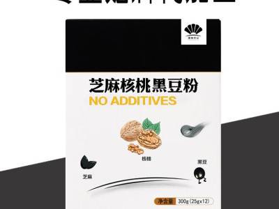 核桃芝麻营养粉 山东OEM代餐粉代加工 核桃粉 核桃黑豆早餐粉图2