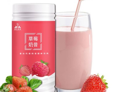 草莓奶昔oem贴牌 水果风味代餐奶昔源头工厂定制图2