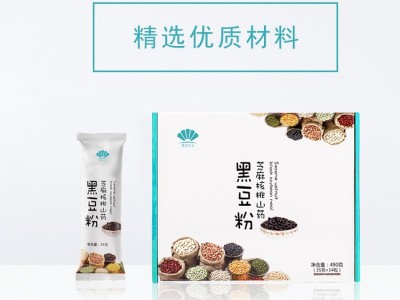 黑芝麻核桃桑葚粉黑豆粉芝麻糊代餐粉冲饮支持代发oem贴牌代加工图2