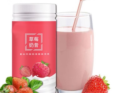 草莓奶昔oem贴牌 山东完美 水果风味代餐奶昔源头工厂定制图3