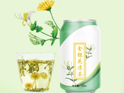 金银花凉茶 植物易拉罐饮料 药食同源饮料代加工 山东完美图4