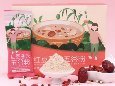 红豆薏米五谷粉 膳食纤维粉生产加工工厂 OEM贴牌加工定制图4