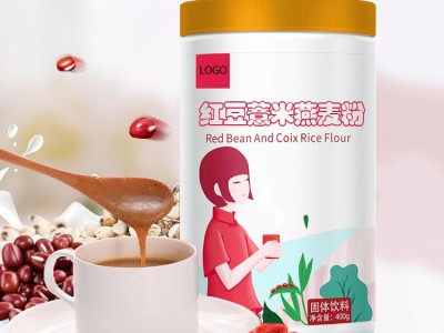 红豆薏米代餐粉 五谷代餐粉生产加工工厂 OEM贴牌定制加工图2