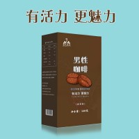 OEM男性能量咖啡鹿鞭人参黄精牡蛎虫草男士黑咖啡口服饮品