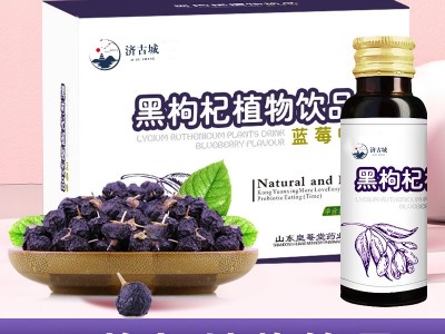黑枸杞植物饮 蓝莓枸杞汁口服液定制代加工图4