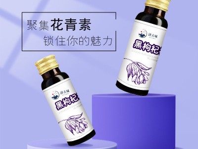 黑枸杞植物饮 蓝莓枸杞汁口服液定制代加工图3