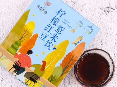 柠檬红豆薏米饮 破壁精华粉定制贴牌 固体冲饮OEM定制代加工图2