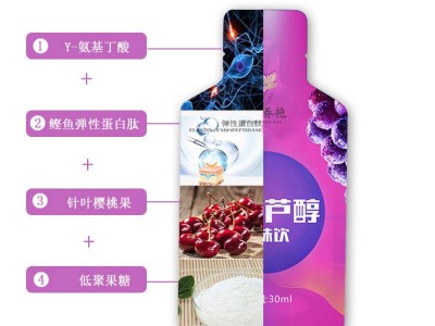 白藜芦醇果味饮 袋装果汁饮料定制生产厂家 OEM生产代加工工厂图2