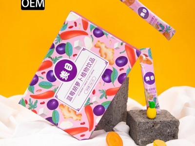 蓝莓胡萝卜植物饮 袋装固体冲饮OEM定制生产代加工图2