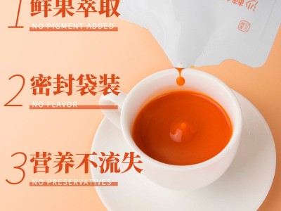 沙棘枸杞复合原浆饮 袋装果汁饮品OEM生产定制贴牌厂家图2