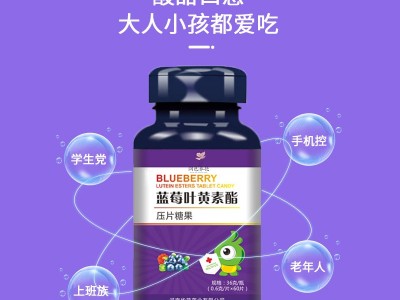 叶黄素脂蓝莓片 压片糖果定制贴牌 片剂产品OEM代加工图2